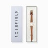 Rosefield Octagon XS Camel Leather dámske hodinky OWBLG-O85
