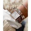 ROSEFIELD The Boxy White Sunray Silver Rose gold QVSRD Q14 2