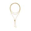 Coeur de Lion dámský náhrdelník Serene Knot Chain Gold 1139/10-1614