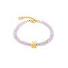 Coeur de Lion dámsky náramok Wave Essence Pink Jade Gold 3045/30-1916