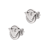 Emporio Armani Eagle Logo unisex steel earrings EGS3238040