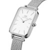 Daniel Wellington hodinky Quadro Pressed Mesh Silver/White DW00100438