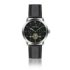 411 walter bach hodinky koblenz black leather bat b039s