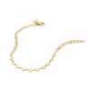 Rosefield zlatý náramok Heart Chain JBHCG-J682