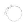 Rosefield Silver Color Heart Chain Bracelet JBHCS-J683