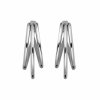 Rosefield náušnice stříbrné barvy Triple Hoops JETHS-J574