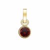 7103 2 rosefield privesek zlate barvy birthstone january color
