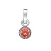 7160 2 rosefield privesek stribrne barvy birthstone october color