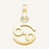 7229 1 rosefield privesek zlate barvy zodiac symbol rak