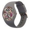 7523 6 ice watch damske hodinky flower grey leaves medium