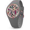 7523 9 ice watch damske hodinky flower grey leaves medium