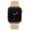 Anne Klein řemínek pro Apple Watch 38mm/40mm/41mm milánský tah růžovozlatý s krystaly