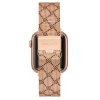 8037 5 nine west reminek mesh ruzovozlaty se vzorem pro apple watch 42 45mm