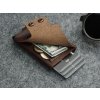 Pularys men's leather wallet Funky brown