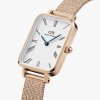 Daniel Wellington dámské hodinky mesh Quadro Melrose hranaté DW00100687