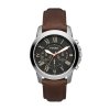 Fossil Grand men's round watch FS4813
