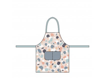 OKA601 kids apron Terrazzo