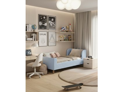 Posteľ LENI 90X200cm modrá