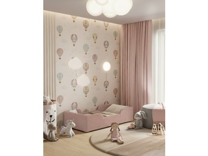 Detská postieľka čalúnená so zábranou 70x140 cm MOLLY ružová