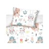 Obliečky do postieľky 100x135 + 40x60 cm - Lúka so zvieratkami