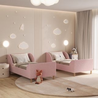 🌈Krásne farebná a mäkká čalúnená posteľ ELLY ako zrodená pre sladký spánok malej princeznej😴👑🥰 Mimoriadne obľúbený model...