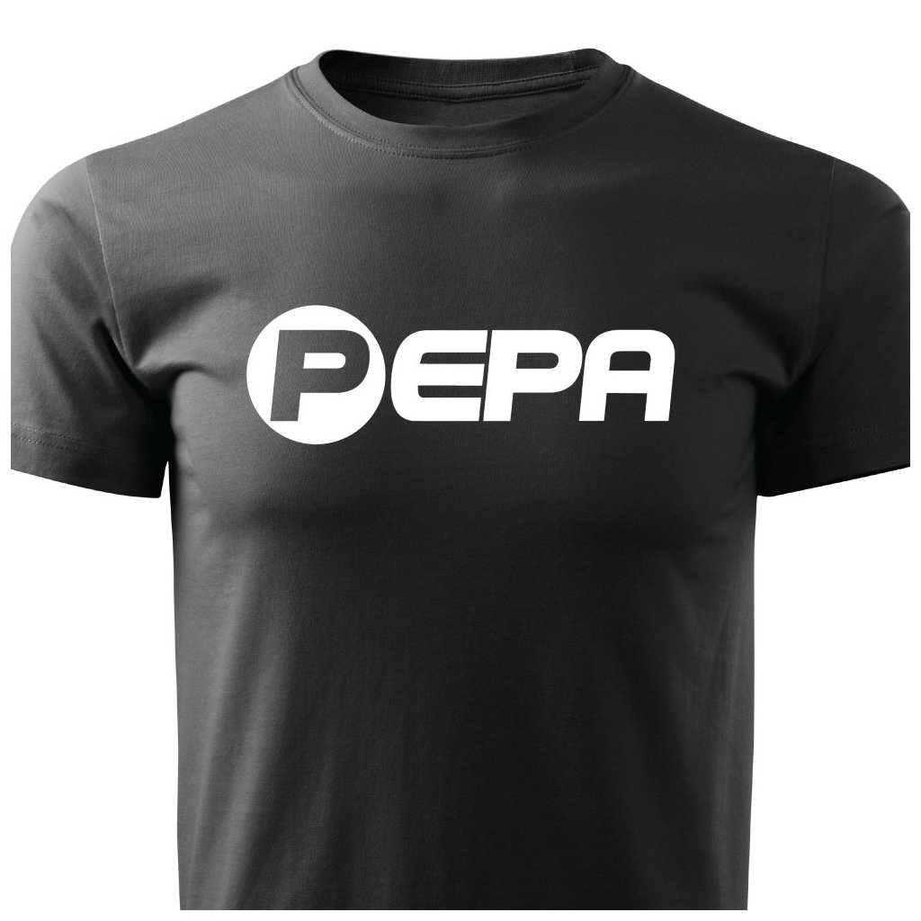 Pánské tričko Logo Pepa černé