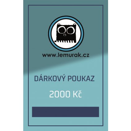 Elektronický dárkový poukaz 2000 Kč