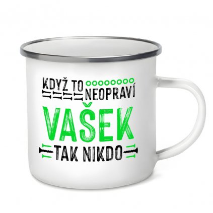 Plecháček s motivem Když to neopraví Vašek, tak nikdo