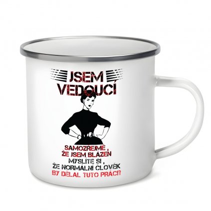 Plecháček s motivem Jsem vedoucí - dámský