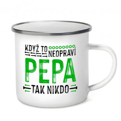 Plecháček s motivem Když to neopraví Pepa, tak nikdo