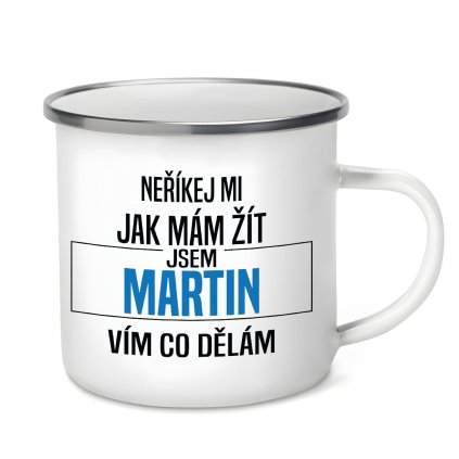 Plecháček s motivem Neříkej mi jak mám žít - Martin