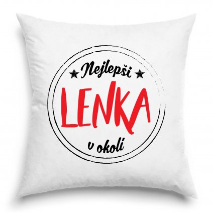 Polštář Nejlepší Lenka v okolí