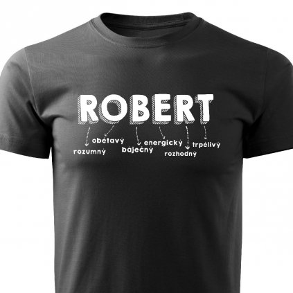 Pánské tričko Robert černé