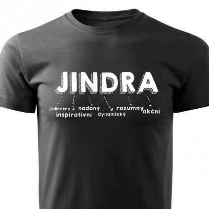 Pánské tričko Jindra černé