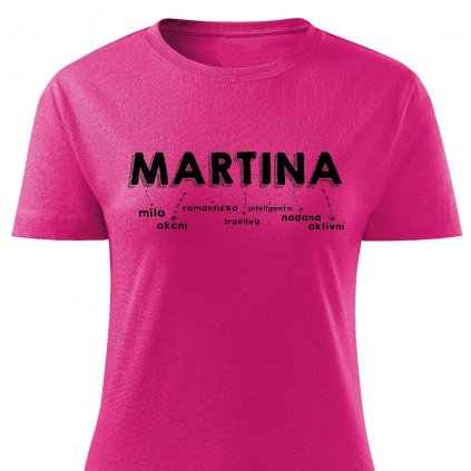 Dámské tričko Martina růžové