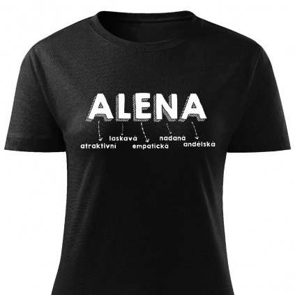 Dámské tričko Alena černé