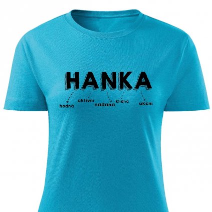 Dámské tričko Hanka tyrkysové