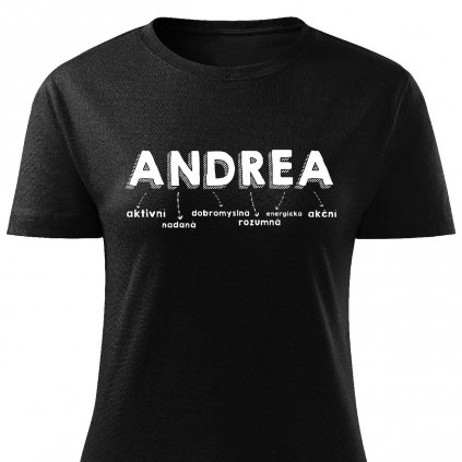 Dámské tričko Andrea černé