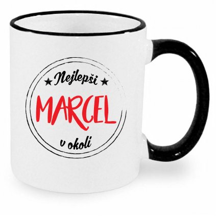 Hrnek Nejlepší Marcel v okolí černé
