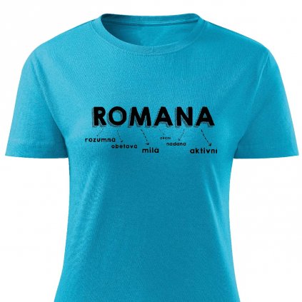 Dámské tričko Romana tyrkysové