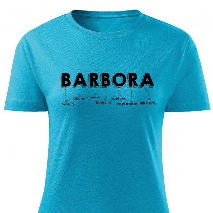 Dámské tričko Barbora tyrkysové