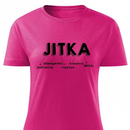 Dámské tričko Jitka růžové