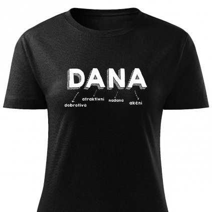 Dámské tričko Dana černé