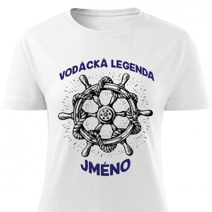 Dámské tričko Vodácká legenda bílé