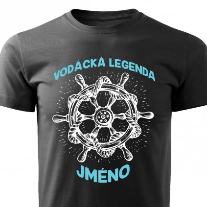 Pánské tričko Vodácká legenda černé
