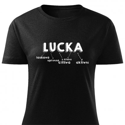 Dámské tričko Lucka černé