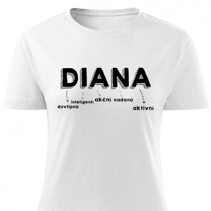 Dámské tričko Diana bílé