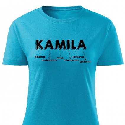 Dámské tričko Kamila tyrkysové