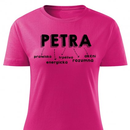 Dámské tričko Petra růžová