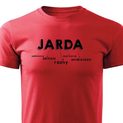 Jarda pánské tričko červené